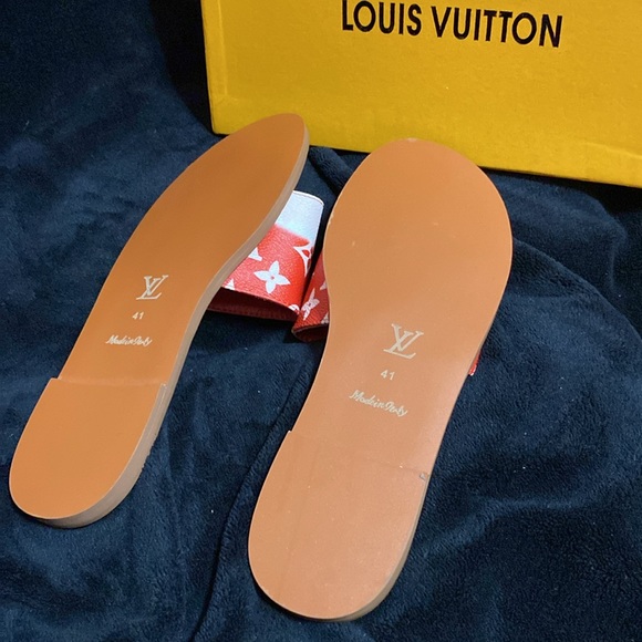❌SOLD❌NWOT Ladies Authentic Louis Vuitton MonoLogo Size IT|41 US|9 Sandals❌SOLD❌ - Picture 5 of 10